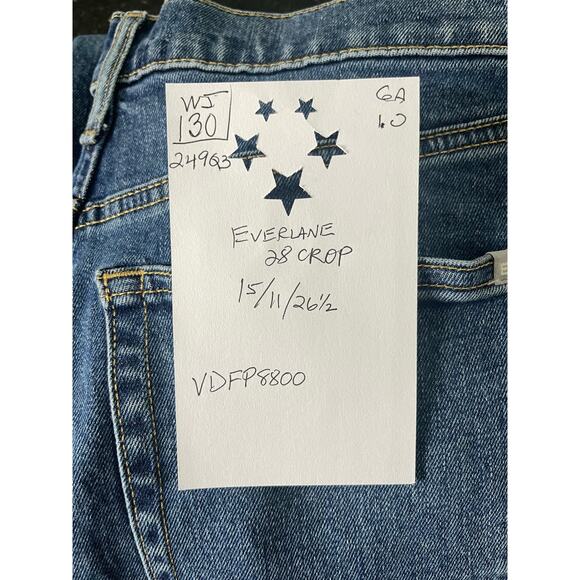 Everlane Jeans Women's 28 Crop The Original Cheeky Jean in Organic Cotton - Picture 3 of 8